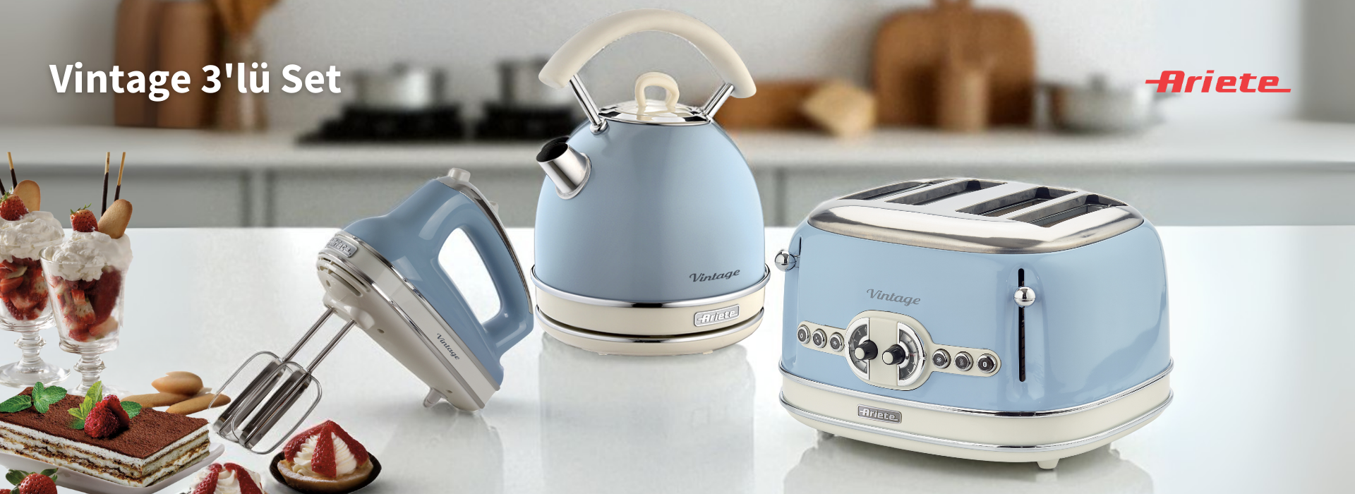 vintage 3lü set
