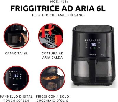 Ariete Airfryer 6 Lt Cam 4626/00 - 4