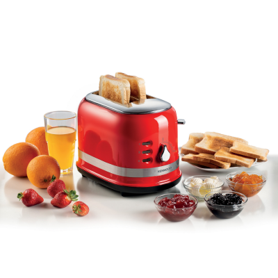 Ariete Moderna Kırmızı 3'lü Kahvaltı Seti (Su Isıtıcı Kettle + Smoothie Cam Blender + Ekmek Kızartma Makinesi Özel Set) KHSET01 - 4