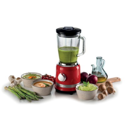 Ariete Moderna Kırmızı 3'lü Kahvaltı Seti (Su Isıtıcı Kettle + Smoothie Cam Blender + Ekmek Kızartma Makinesi Özel Set) KHSET01 - 3