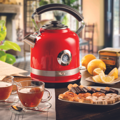 Ariete Moderna Kırmızı 3'lü Kahvaltı Seti (Su Isıtıcı Kettle + Smoothie Cam Blender + Ekmek Kızartma Makinesi Özel Set) KHSET01 - 5