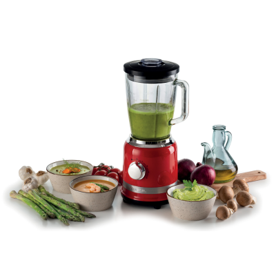 Ariete Moderna Kahvaltı Seti Su Isıtıcı Kettle + Smoothie Cam Blender + Ekmek Kızartma Makinesi Seti Kırmızı - 3