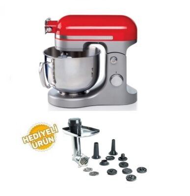 Ariete Moderna Mutfak Şefi Kırmızı 1589/00 + Ariete Kıyma ve Makarna Aparat Seti 4079/00 Hediye - 2