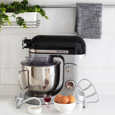 Ariete Moderna Mutfak Şefi Siyah 1589/02 + Ariete Kıyma ve Makarna Aparat Seti 4079/00 Hediye  - 6