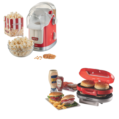 Ariete Party Time Popcorn Mısır Patlatma Makinesi + Hamburger Makinesi 2'li Özel Set PSET02 - 3