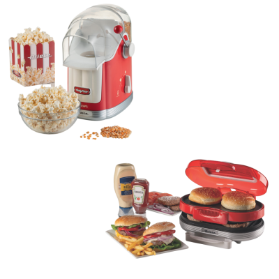 Ariete Party Time Popcorn Mısır Patlatma Makinesi + Hamburger Makinesi 2'li Özel Set PSET02 - 2