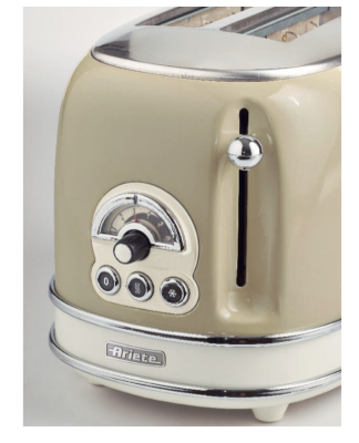 Ariete Vintage Ekmek Kızartma Makinesi 2 Dilim Bej 0155/03 - 4