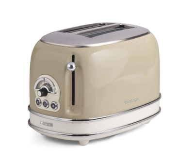 Ariete Vintage Ekmek Kızartma Makinesi 2 Dilim Bej 0155/03 - 1