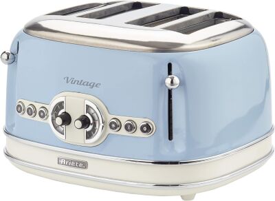 Ariete Vintage Ekmek Kızartma Makinesi 4 Dilim Mavi 0156/05 - 1