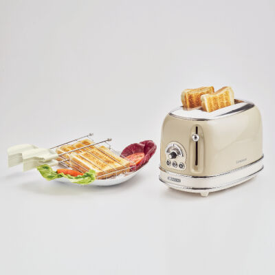 Ariete Vintage Ekmek Kızartma Makinesi 2 Dilim Bej 0155/13 - 7