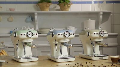 Ariete Vintage Espresso Kahve Makinesi Mavi 1389/15 + Vintage Süt Köpürtücü 2878/05 Hediyeli - 5