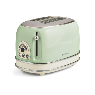 Ariete Vintage Yeşil 3'lü Bej Kahvaltı Seti (Su Isıtıcı Kettle + Doğrayıcı Rondo + Ekmek Kızartma Makinesi Özel Set KHSET09 - 4