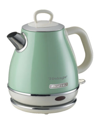 Ariete Vintage Yeşil 3'lü Bej Kahvaltı Seti (Su Isıtıcı Kettle + Doğrayıcı Rondo + Ekmek Kızartma Makinesi Özel Set KHSET09 - 2