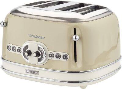 Ariete Vintage Ekmek Kızartma Makinesi 4 Dilim Bej 0156/03 - 1