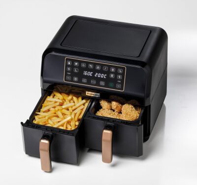 Kenwood Dual Air Fryer BK Copper HFP70.000BK - 2