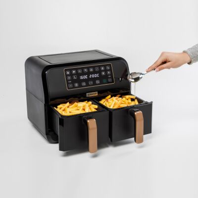 Kenwood Dual Air Fryer BK Copper HFP70.000BK - 3