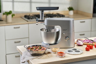 Kenwood Homebake Pro Mutfak Şefi Kıyma Aparatlı ThermoResist Cam Blender 1400 Watt 5 Lt Stand Mikser KHH01.220SI - 8
