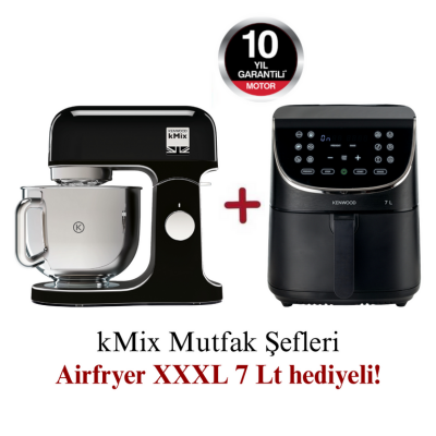 Kenwood kMix Mutfak Şefi 5 Lt KMX750AB + Airfryer XXXL 7 Lt Siyah HFP80.000BK Hediyeli - 1