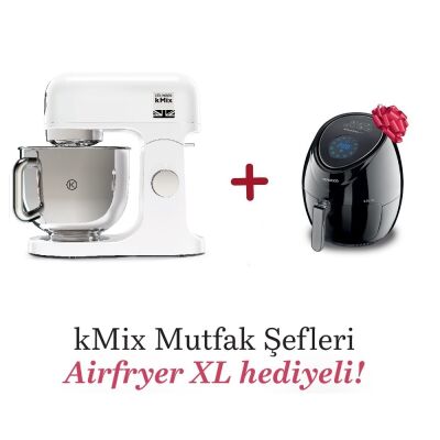 Kenwood kMix Mutfak Şefi 5 Lt 1000 Watt Beyaz KMX750AW + HFP30.000BK Airfryer Hediyeli - 1