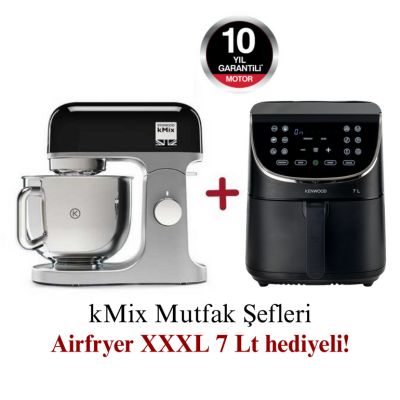 Kenwood kMix Mutfak Şefi 5 Lt KMX750BK + Airfryer XXXL 7 Lt Siyah HFP80.000BK Hediyeli - 1