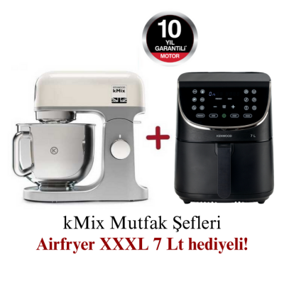 Kenwood kMix Mutfak Şefi 5 Lt KMX750CR + Airfryer XXXL 7 Lt Siyah HFP80.000BK Hediyeli - 1