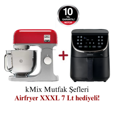 Kenwood kMix Mutfak Şefi 5 Lt KMX750RD + Airfryer XXXL 7 Lt Siyah HFP80.000BK Hediyeli - 1