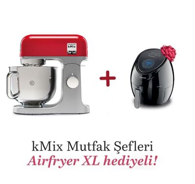 Kenwood kMix Mutfak Şefi 5 Lt 1000 Watt Kırmızı KMX750RD + HFP30.000BK Airfryer Hediyeli - 1