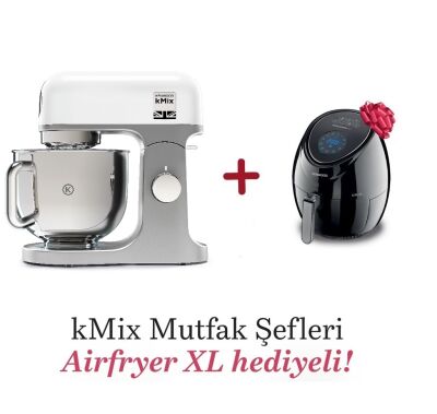 Kenwood kMix Mutfak Şefi 5 Lt 1000 Watt Beyaz KMX750WH + HFP30.000BK Airfryer Hediyeli - 1