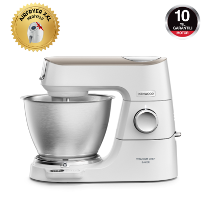 Kenwood Titanium Chef Baker, Tartılı KVC65.001WH + HFP50.000WH 5,5 L Airfryer Hediyeli - 1